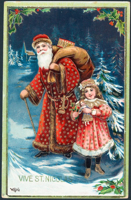 Franse kerstkaart door English School