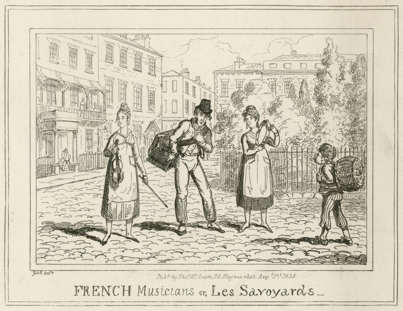 Franse muzikanten of Les Savoyards door English School