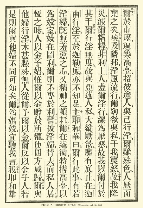 Uit een Chinese Bijbel door English School