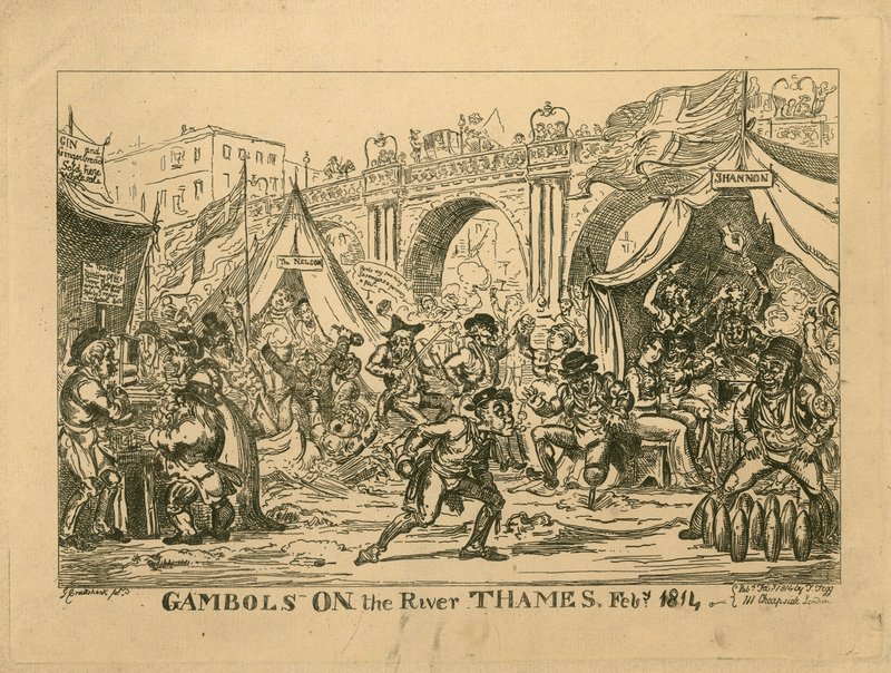 Frost Fair van 1814 door English School