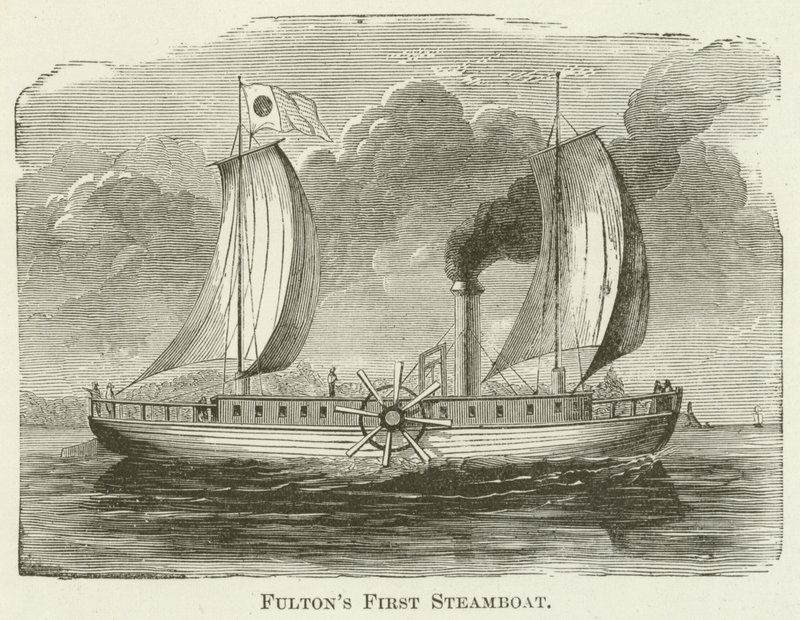 Fultons eerste stoomboot door English School
