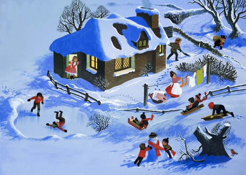 Plezier in de sneeuw door English School