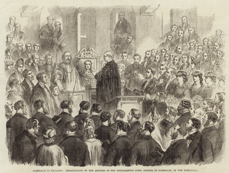 Garibaldi in Engeland door English School
