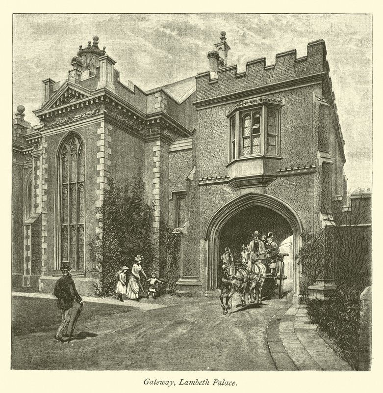 Poort, Lambeth Palace door English School
