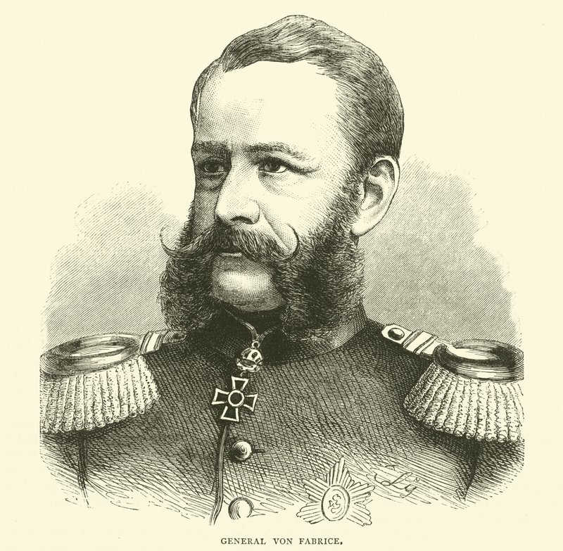 Generaal Von Fabrice, oktober 1870 door English School