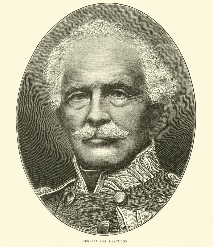 Generaal Von Hartmann, oktober 1870 door English School