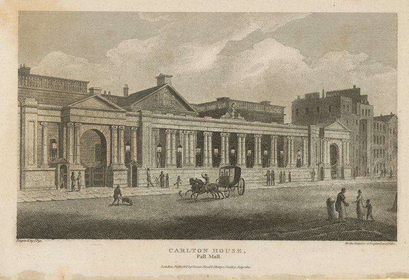 Algemeen uitzicht op Carlton House door English School