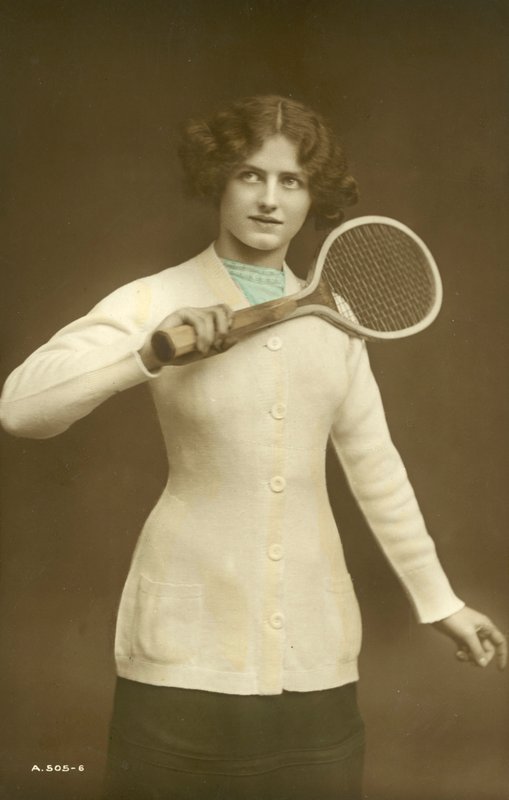 Meisje met tennisracket door English School