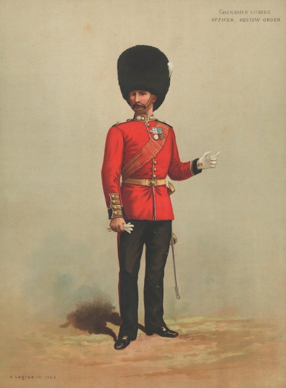 Grenadier Guards, Officier, Review Order door English School