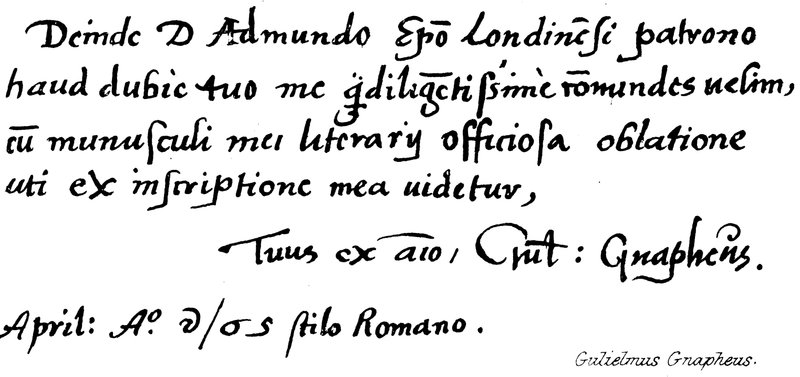 Gulielmus Grapheus door English School