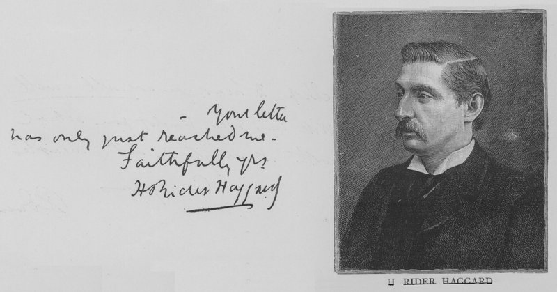 H Rider Haggard door English School