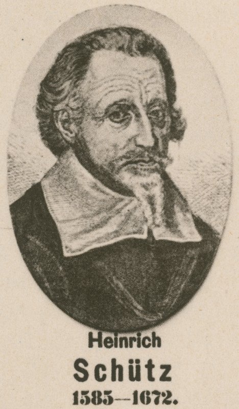 Heinrich Schutz (gravure) door English School
