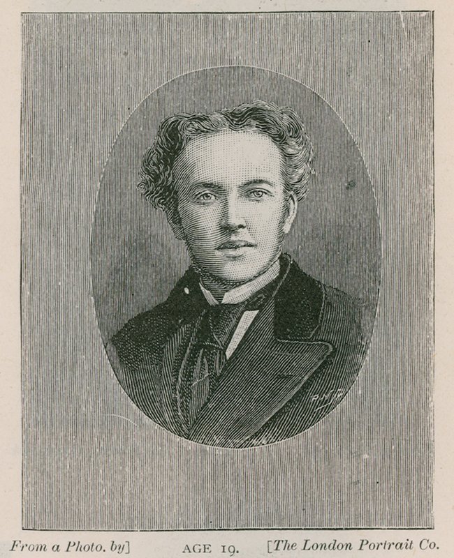 Henry Arthur Jones, toneelschrijver, 19 jaar oud door English School