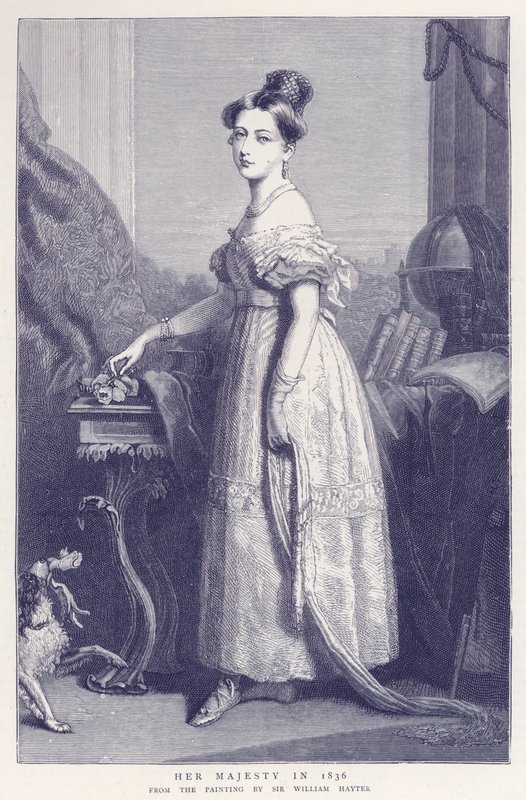 Hare Majesteit in 1836 door English School