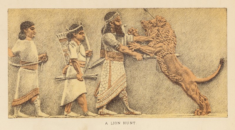 Herodotus: Een leeuwenjacht door English School