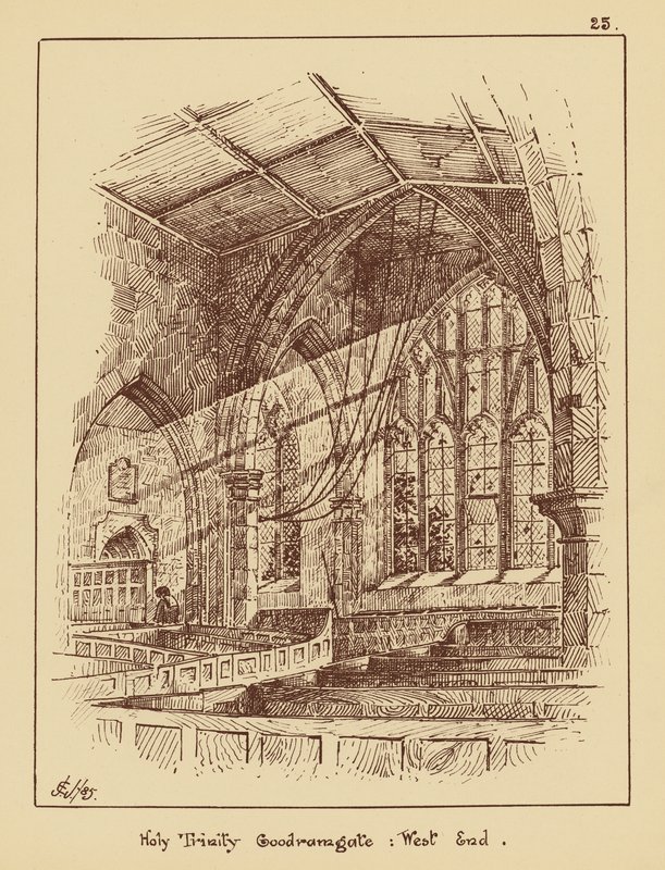 Heilige Drie-eenheid Goodramgate, West End door English School