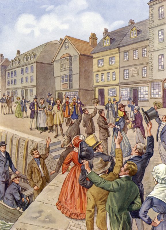 Thuiskomst van de Tolpuddle Martyrs door English School