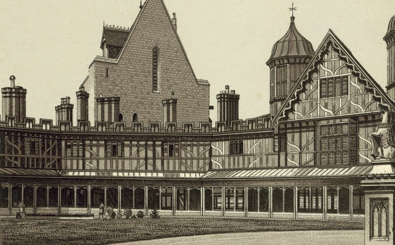 Horseshoe Cloisters, Windsor Castle door English School