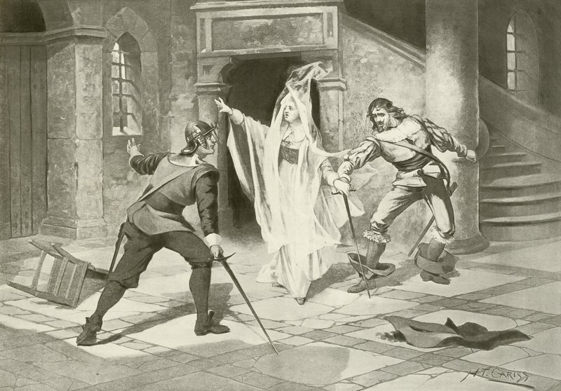 I Puritani, Acte I scène v (gravure) door English School