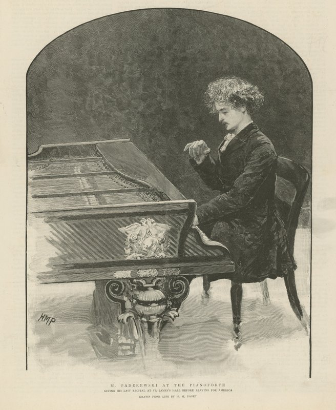 Ignacy Jan Paderewski door English School
