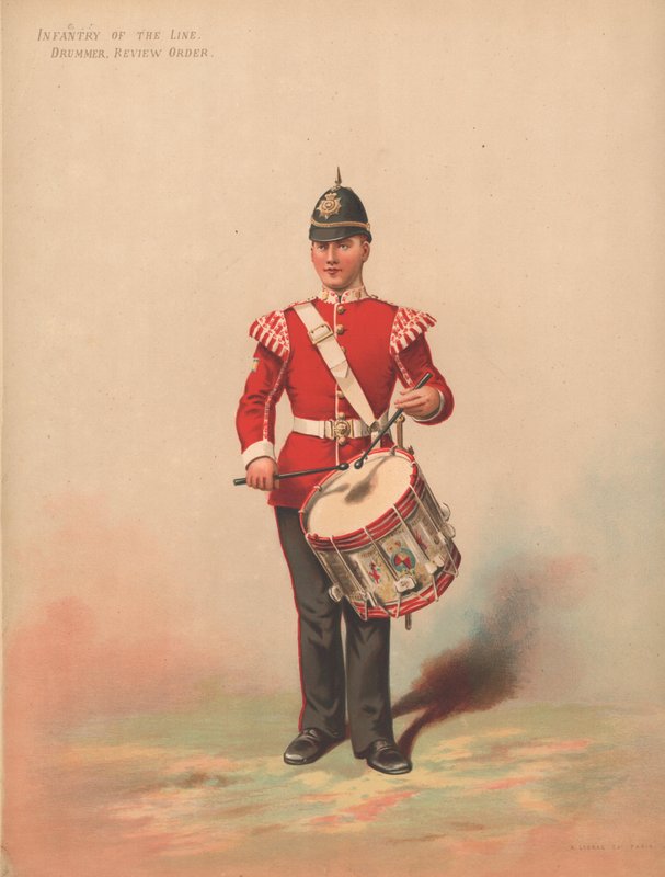 Infanterie van de Linie, Trommelaar, Review Order door English School