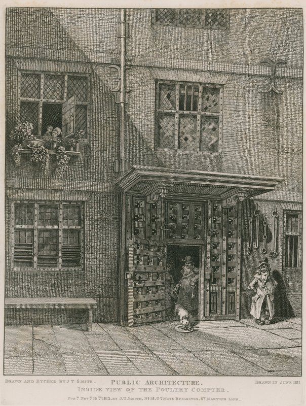 Binnenaanzicht van de Poultry Compter door English School