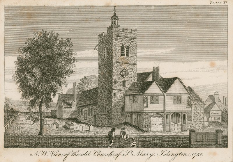 Islington, St. Marys (oude kerk) door English School