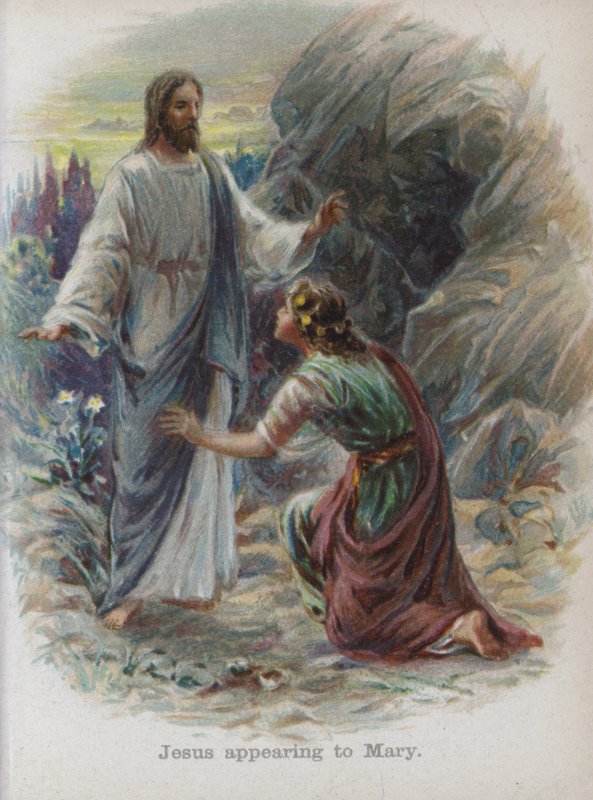 Jezus verschijnt aan Maria door English School