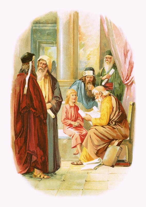 Jezus in de tempel door English School
