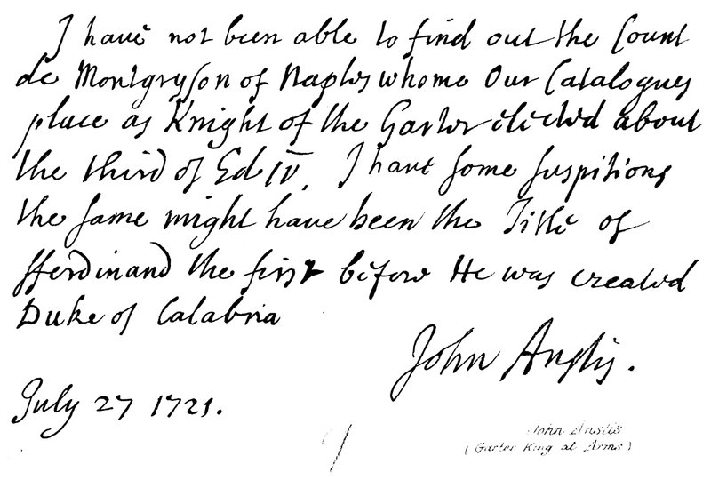 John Anstis (Garter King at Arms) door English School