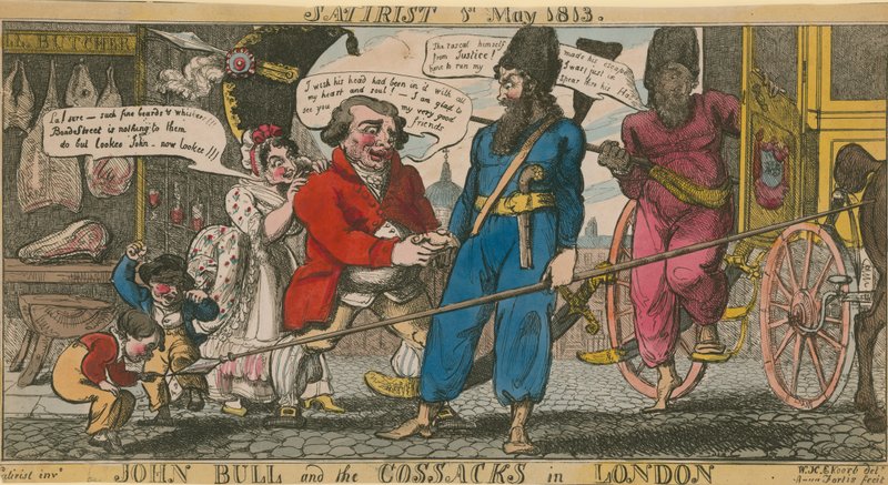 John Bull en de Kozakken in Londen door English School