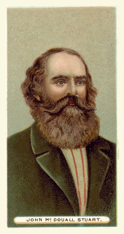 John McDouall Stuart (chromolitho) door English School