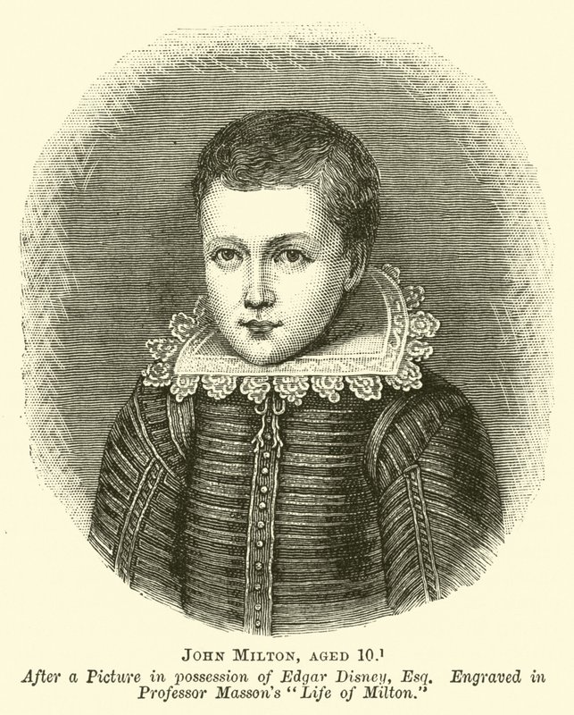 John Milton, 10 jaar oud door English School