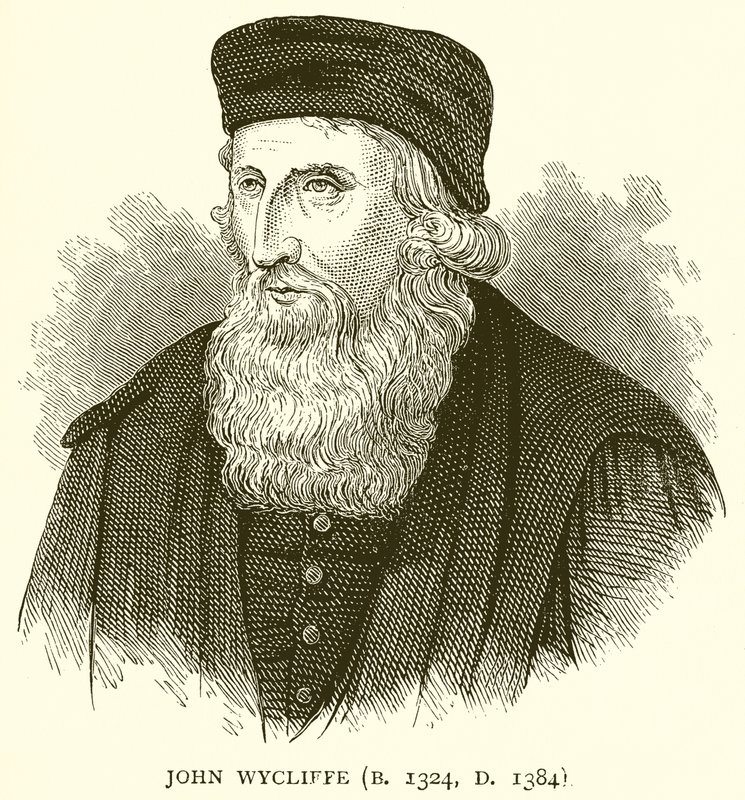 John Wycliffe (geb. 1324, gest. 1384) door English School