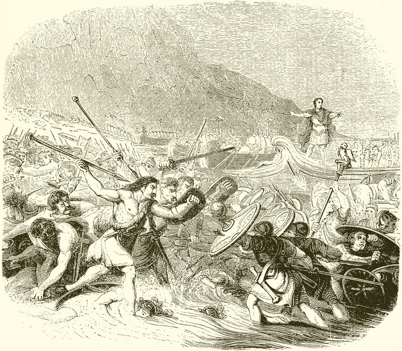 Julius Caesars invasie van Brittannië door English School