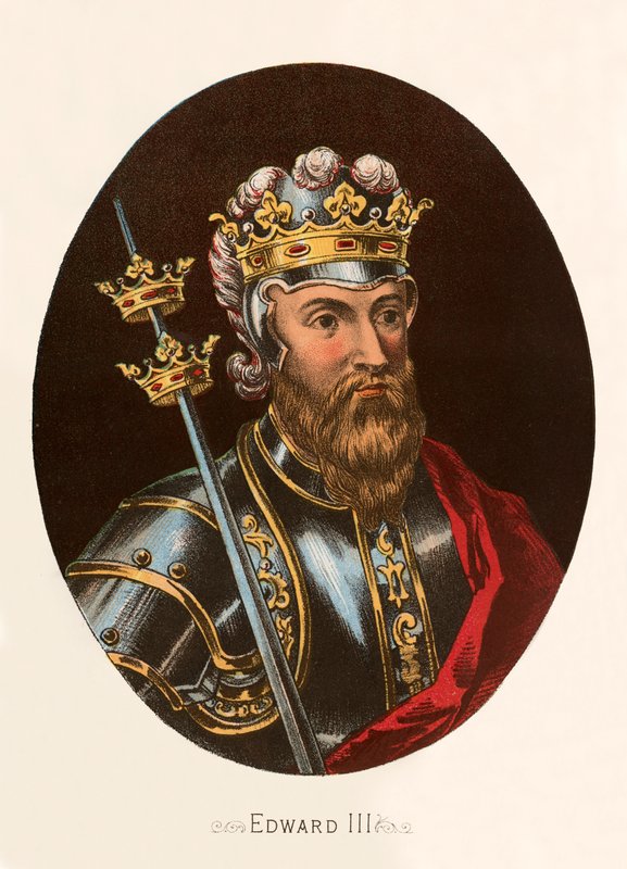 Koning Edward III door English School
