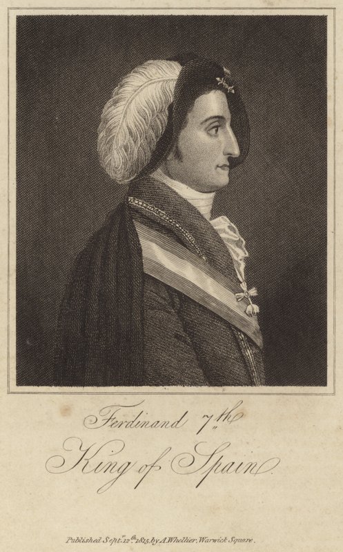 Koning Ferdinand VII van Spanje door English School