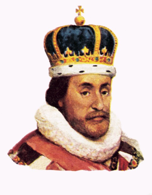 Koning James I door English School