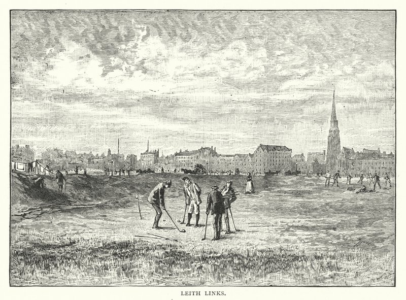 Leith Links (gravure) door English School