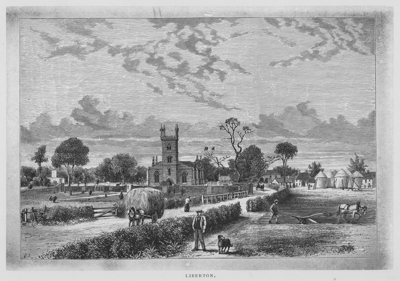 Liberton (gravure) door English School