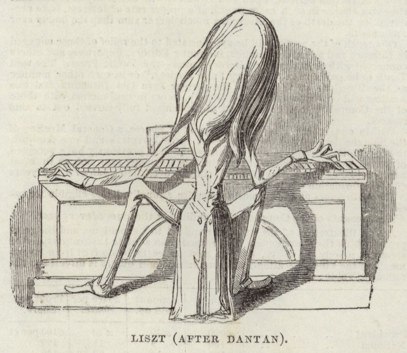 Liszt (naar Dantan) door English School