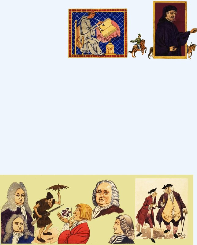 Literaire personages door English School