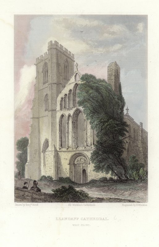 Llandaff Kathedraal door English School