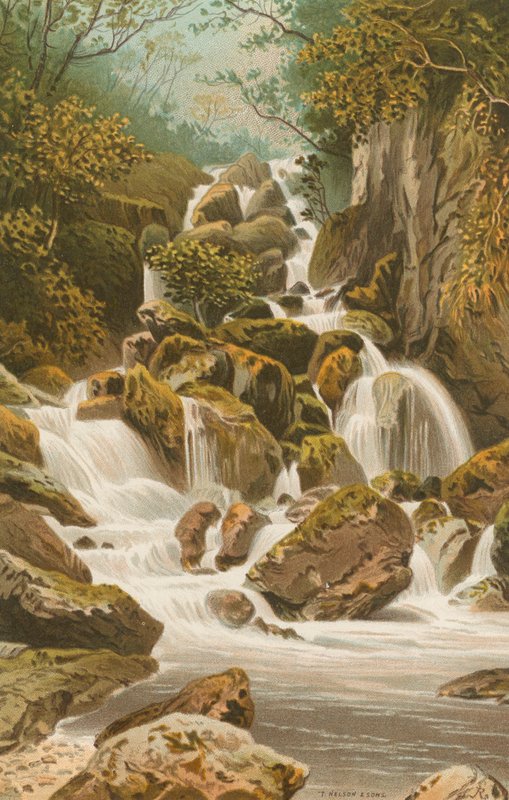 Lodore Watervallen--Derwentwater door English School