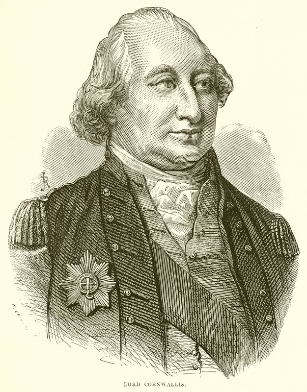 Lord Cornwallis door English School