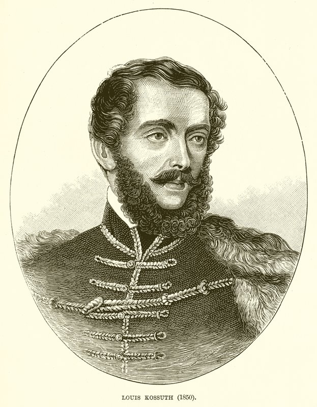 Louis Kossuth (1850) door English School