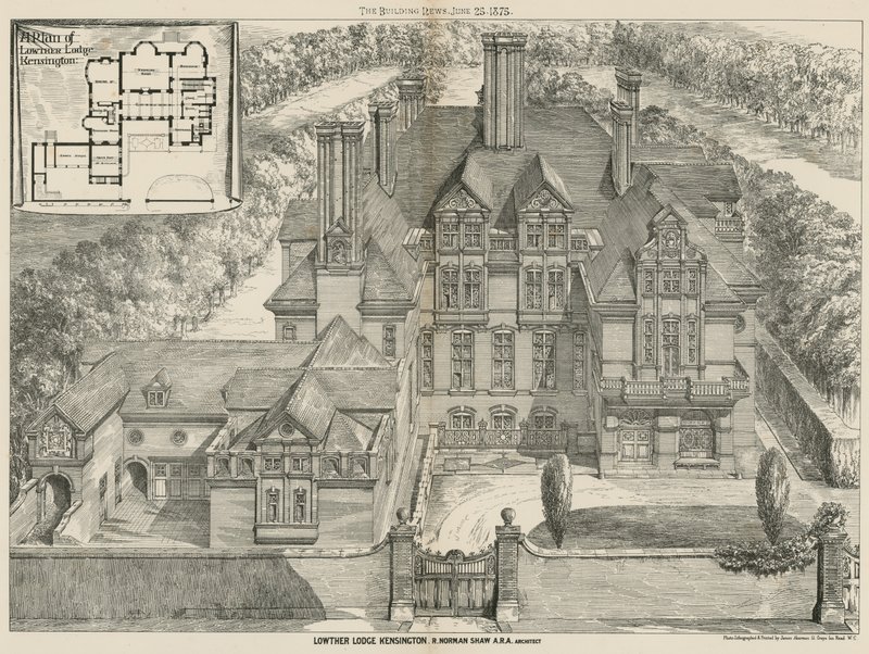 Lowther Lodge, Kensington, Londen door English School