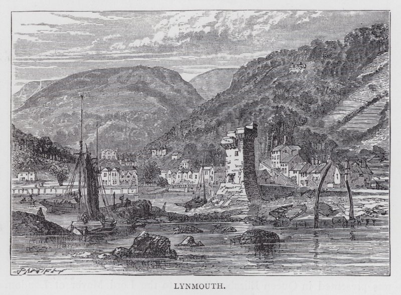 Lynmouth (gravure) door English School