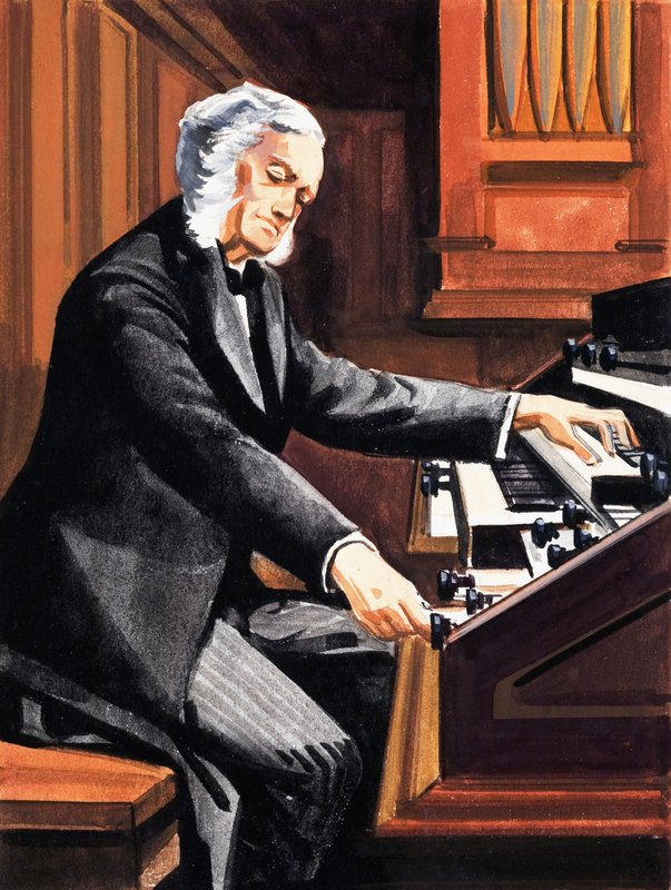 Man die orgel speelt door English School