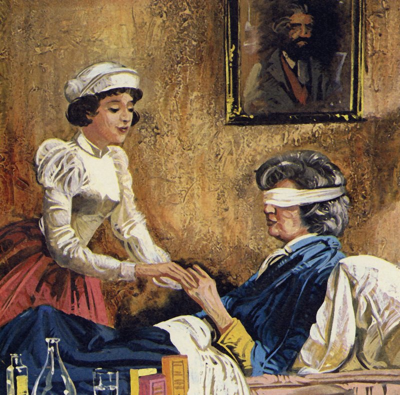 Marie Curie had zeer zwakke ogen door English School
